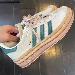 adidas Originals Gazelle Bold "Cream White/Green" Women's Shoe